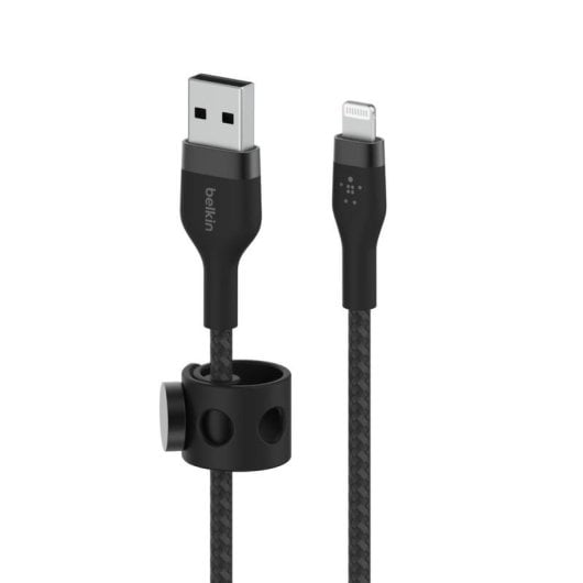 Cabo Lightning Belkin BoostCharge Pro Flex 1m USB-A Silicone Preto