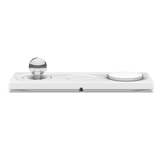 Belkin BOOST CHARGE PRO Cargador Inalámbrico 3 en 1 de 15 W con Tecnología MagSafe Oficial Blanco