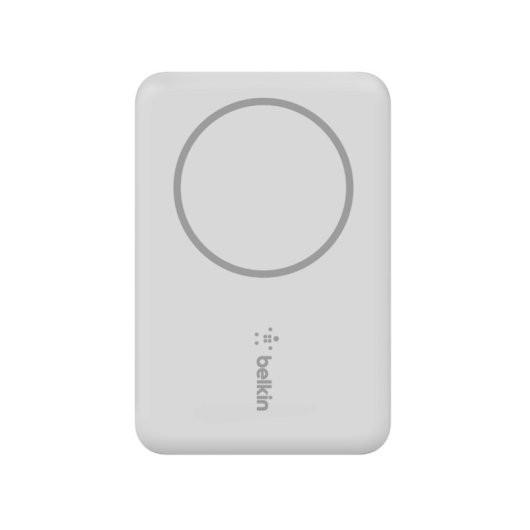Belkin BoostCharge 2500 mAh magnetische kabellose Powerbank, kompatibel mit MagSafe für iPhone 13, Weiß