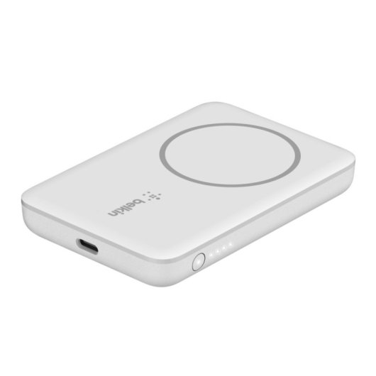 Belkin BoostCharge 2500 mAh magnetische kabellose Powerbank, kompatibel mit MagSafe für iPhone 13, Weiß