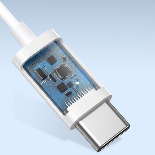 Baseus Encok C17 Auriculares Intrauditivos con Cable USB Tipo C Blancos