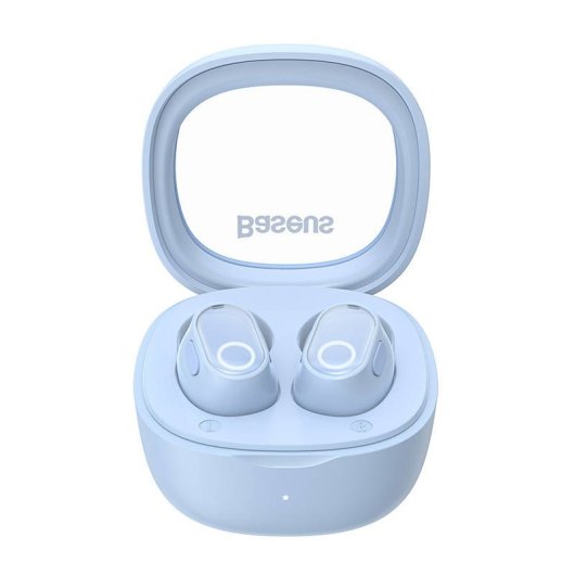 Baseus Bowie WM02 Auriculares Sem Fios Bluetooth com Estojo de Carga Azuis-Claros