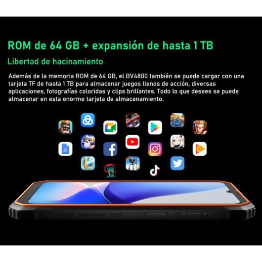 Blackview BV4800 3/64GB Naranja Libre