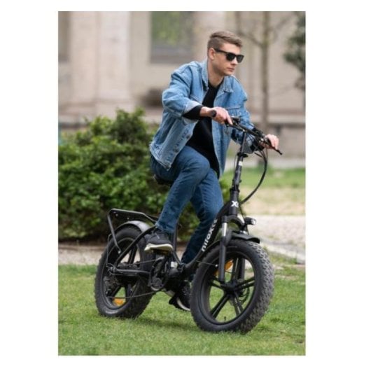 Bicicletta elettrica pieghevole Nilox X9 con ruote da 20" 26V 250W Nera