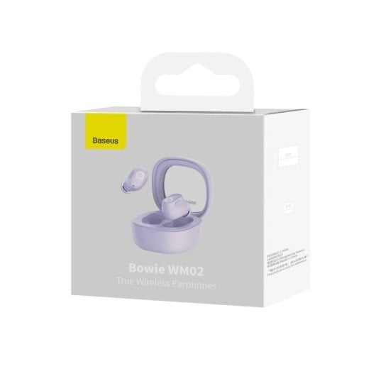 Casque Bluetooth sans fil Baseus Bowie WM02 avec étui de chargement Violet