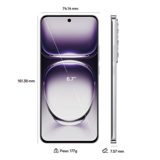 OPPO Reno12 5G 12/256GB Astro Silver Libre