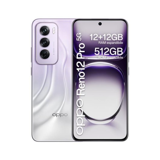 OPPO Reno12 Pro 5G 12GB 512GB 6.7" Argent Nebula