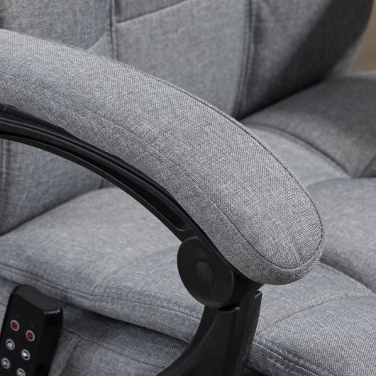 Vinsetto Silla De Masaje Con 6 Puntos De Masaje Y 5 Modos 66x76x112-120 Cm Gris