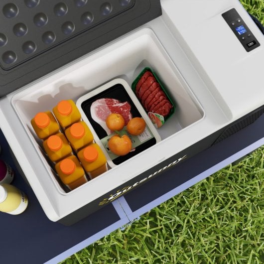 Outsunny Nevera Compresor Portátil 16L -20ºC-20ºC 12 / 24v DC y 100-240v CA Negro