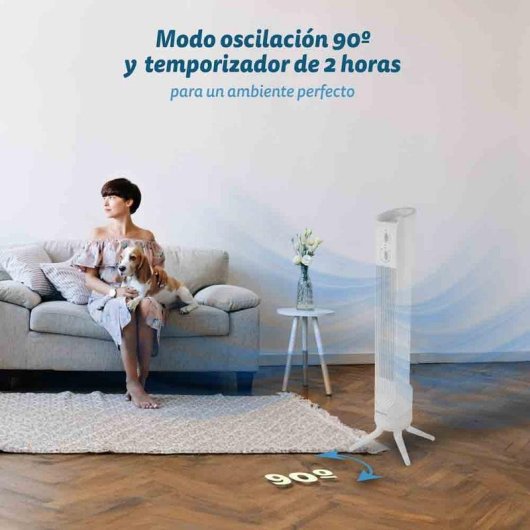 Coluna de Ar Grunkel TF-324BL 45W 3 Velocidades Oscilação Temporizador 81cm Branco