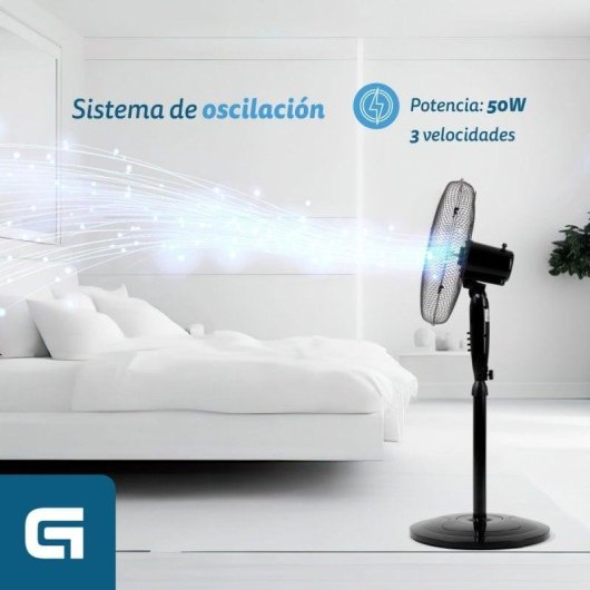 Grunkel Fan-165RNG Ventoinha de Pé 50W