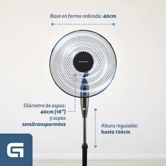 Grunkel Fan-165RNG Ventoinha de Pé 50W