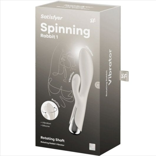 Satisfyer Spinning Rabbit 1 Stimulation Clitor et Point G Blanc