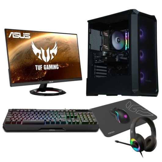Epical-Q Pack Epic83 AMD Ryzen 5 5600/16GB/1TB SSD/RTX 4060 + Monitor 24" FHD 165Hz + Combo Gaming