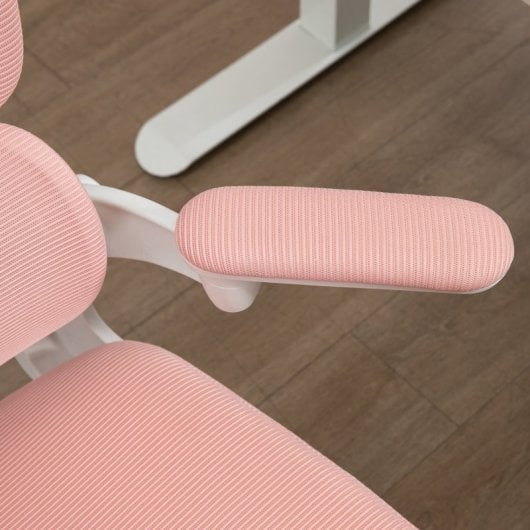 Vinsetto Silla De Oficina De Malla Giratoria Respaldo Alto 62x58x120-133 Cm Rosa
