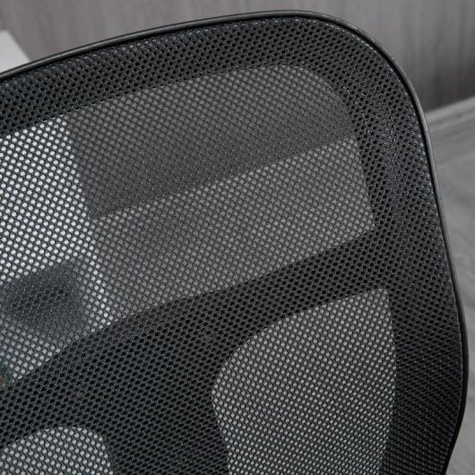 Vinsetto Silla De Dibujo Ergonómica De Malla Con Reposabrazos 59x59x95-115 Cm