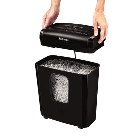 Fellowes Powershred 6M Aktenvernichter Mikrogeschnittene Zerkleinerung Schwarz