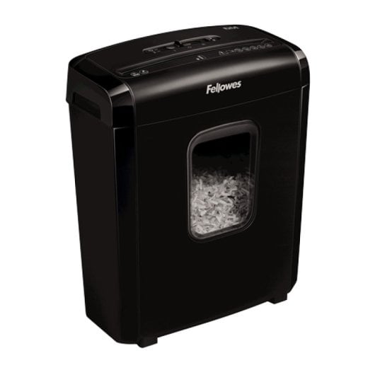 Fellowes Powershred 6M Aktenvernichter Mikrogeschnittene Zerkleinerung Schwarz