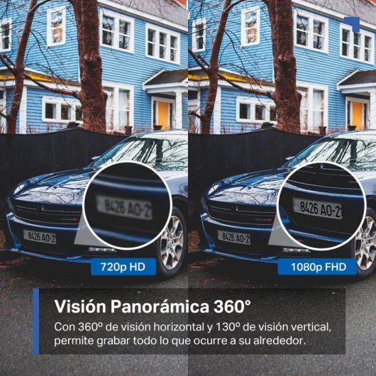 Câmera de vigilância TP-Link TC40 FullHD Visão Noturna Interna e Externa Detecção IA Áudio Bidirecional Controle por Voz Alarme