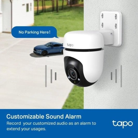 Caméra de surveillance TP-Link Tapo TC40 FullHD Vision Nocturne Intérieur et Extérieur Détection IA Alarme Audio Bidirectionnel Contrôle Vocal