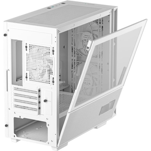 DeepCool CH360 ARGB DIGITAL Micro Torre mATX Cristal Templado USB-C Blanca