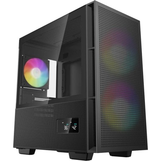 DeepCool CH360 ARGB DIGITAL Micro Torre mATX Vidro Temperado USB-C Preta