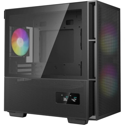 DeepCool CH360 ARGB DIGITAL Micro Torre mATX Vidro Temperado USB-C Preta