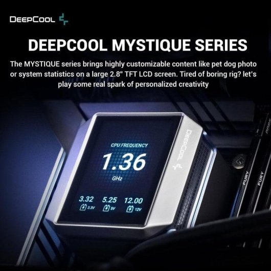 Refrigeration Liquide DeepCool MYSTIQUE 240 2 Ventilateurs LCD 2,8"