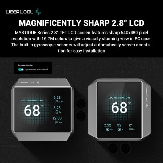 DeepCool MYSTIQUE 240 Kit de Refrigeración Líquida 240mm Negro