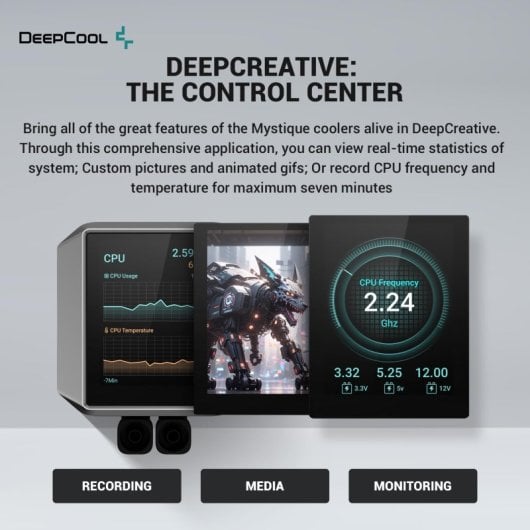 DeepCool MYSTIQUE 240 Kit de Refrigeración Líquida 240mm Negro