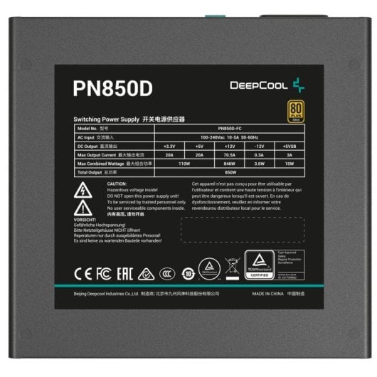 DeepCool PN850D PCIE5 850W 80 Plus Gold