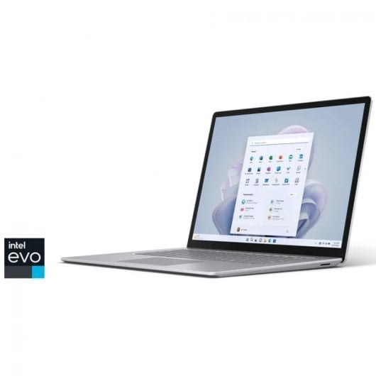 Microsoft Surface Laptop 5 Platino Intel Evo Core i7-1265U/16 GB/512GB SSD/15" Táctil Teclado Alemán