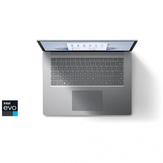 Microsoft Surface Laptop 5 Platino Intel Evo Core i7-1265U/16 GB/512GB SSD/15" Táctil Teclado Alemán