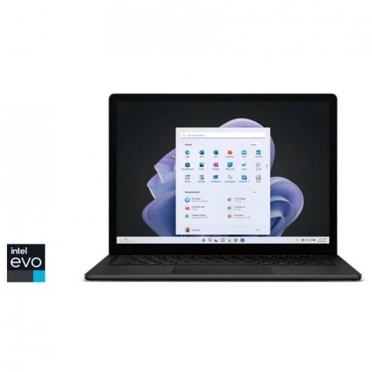Microsoft Surface Laptop 5 Negro Intel Evo Core i5-1245U/16GB/256GB SSD/13.5" Táctil Teclado Alemán
