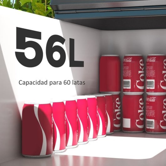 Outsunny Carro De Bebidas Refrigerado 56L Con Ruedas 67x35x80 Cm Negro