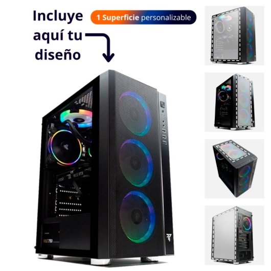 Tempest Umbra RGB Torre ATX Negra con 1 superficie personalizable