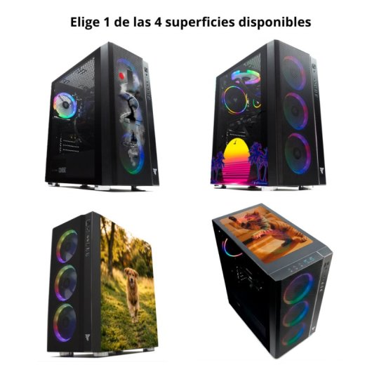 Tempest Umbra RGB Torre ATX Negra con 1 superficie personalizable