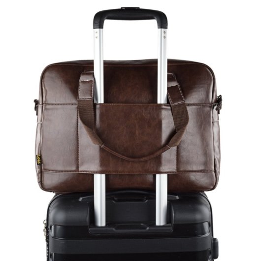 Cartella per laptop Lois Alvord fino a 15,6" Marrone