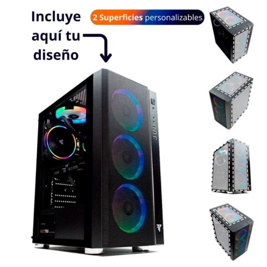 Tempest Umbra RGB Torre ATX Preta + Vidro Lateral Personalizável