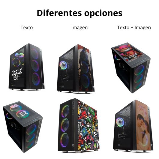 Tempest Umbra RGB Torre ATX Negra con 2 superficies personalizables
