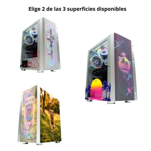 Tempest Umbra RGB Torre ATX Branca + Frontal Personalizável