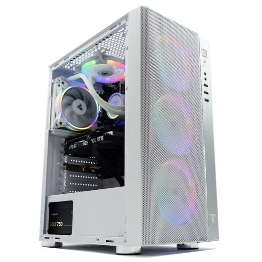 Tempest Umbra RGB Weißer ATX-Tower + anpassbares Glas