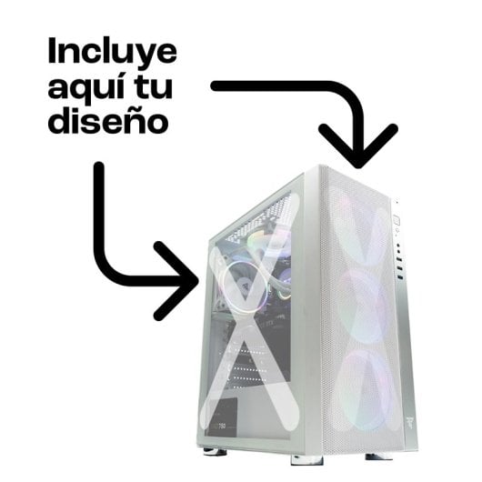 Tempest Umbra RGB Torre ATX Blanca + Cristal y Frontal Personalizable