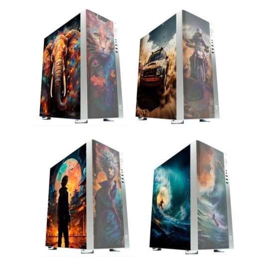 Tempest Umbra RGB Torre ATX Blanca + Cristal y Frontal Personalizable