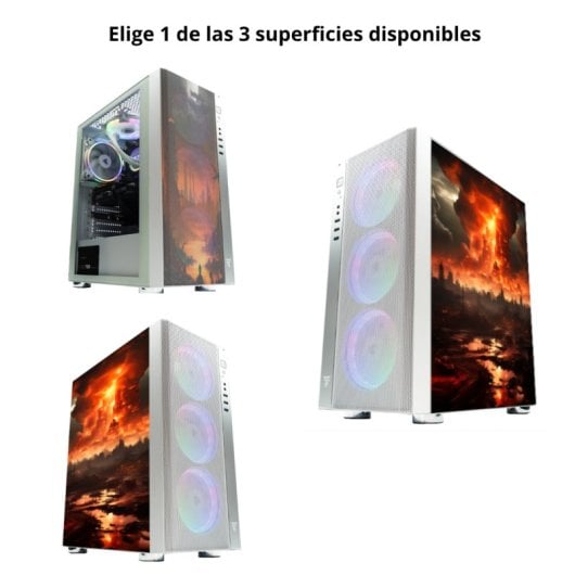 Tempest Umbra RGB Torre ATX Branca + Frontal e Vidro Lateral Personalizáveis