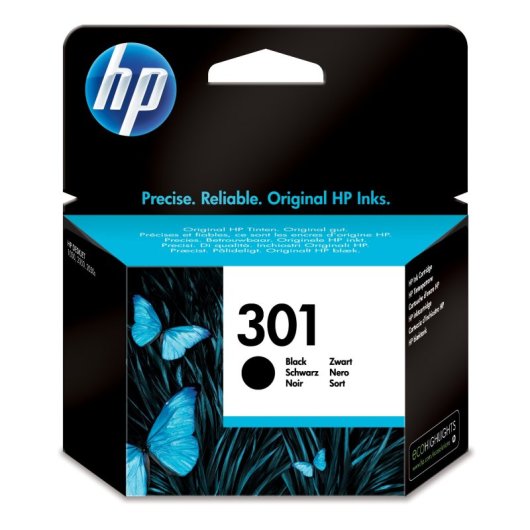 Cartouche d'encre noire d'origine HP 301