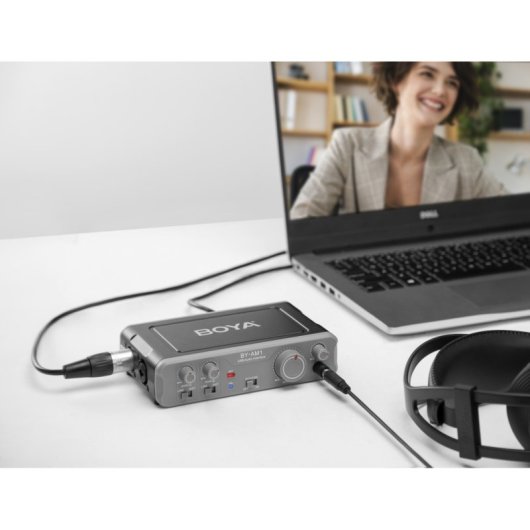 Boya BY-AM1 Mixer audio a due canali per dinamico/condensatore