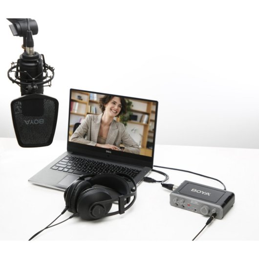 Boya BY-AM1 Mixer audio a due canali per dinamico/condensatore