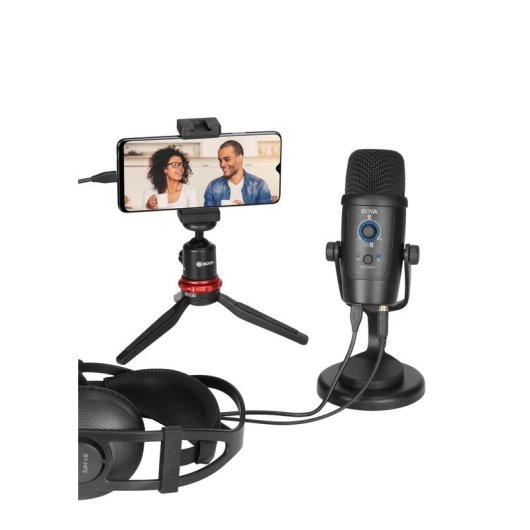 Boya BY-PM500 Micrófono de Escritorio Dual Cardioide Omnidireccional