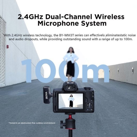 Boya BY-WM3T-D2 Mini Micrófono Inalámbrico 2.4ghz Omnidireccional Apple iOS
